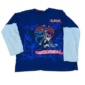 VTG 1996 Yu-Gi-Oh! Let’s Duel Long Sleeve Shirt Youth 10/12 Des Volstgalph
